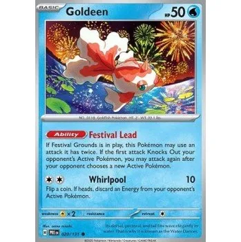 Volný čas Pokémon PRE 020/131 Goldeen - Prismatic Evolutions Stav: Near Mint, Verze: NORMAL