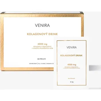 VENIRA Kolagenový drink + 8 dalších látek pro vaši krásu a zdraví bez příchutě 4000 mg, 30 sáčků