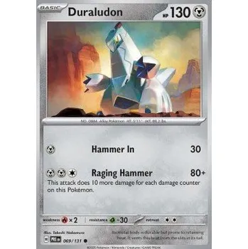 Sběratelská karetní hra Pokémon PRE 069/131 Duraludon - Prismatic Evolutions Stav: Near Mint, Verze: REVERSE HOLO