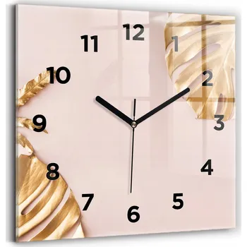 Hodiny Nástěnné hodiny Wallfluent zlaté 30 cm