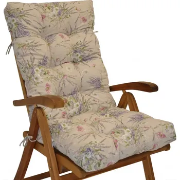Podsedák Axin Trading Polstr na teakové zahradní křeslo vysoké 120 x 50 cm