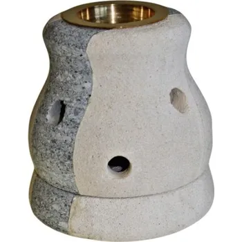 Aroma lampa Ex Herbis AHDL Kamenná Aromalampa Indonéská dvoubarevná 100 x 85 mm