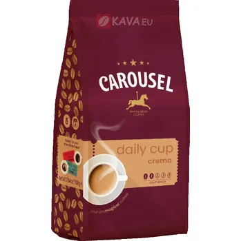 Káva Carousel Daily Cup Crema zrnková káva 1kg