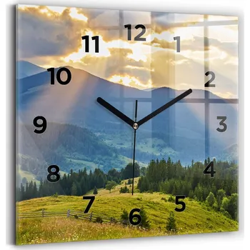 Hodiny Nástěnné hodiny Wallfluent modré 30 cm