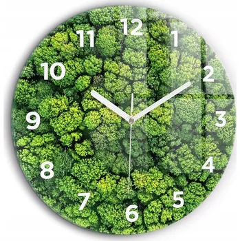 Hodiny Nástěnné hodiny Wallfluent zelené 60 cm