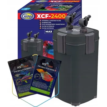 Akvarijní filtr Vnější filtr Aqua Nova XCF-2400 (2400 l/h) s UV lampou a filtračními médii