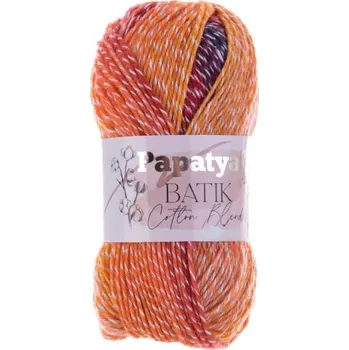 Galanterie Příze Papatya Batik Cotton Blend 1008 Kamgarn