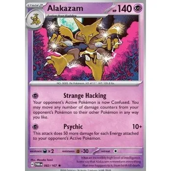 Sběratelská karetní hra Pokémon TWM 082/167 Alakazam - Twilight Masquerade Stav: Near Mint, Verze: HOLO