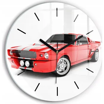 Hodiny Nástěnné hodiny Wallfluente červené 30 cm