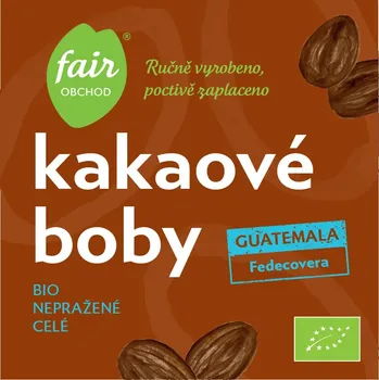 Fairobchod Bio nepražené kakaové boby Guatemala Fedecovera, 100 g