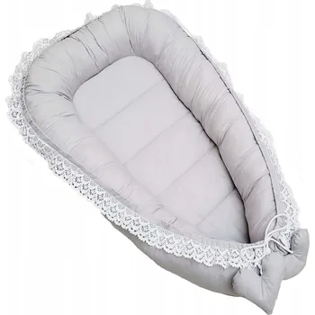 Prostěradlo EDISA - Dětské hnízdečko kokon s krajkou 90x50 cm BAVLNA