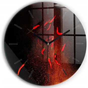 Hodiny Nástěnné hodiny Wallfluent červené 60 cm
