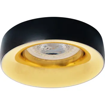 KANLUX 27810 Stropní bodové vestavné osvětlení TENELO L, 70mm, kulaté, černo-zlaté