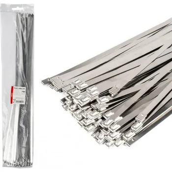 AMiO Nerezové kovové příchytky 7,9x600mm 100 ks. AMIO-04327