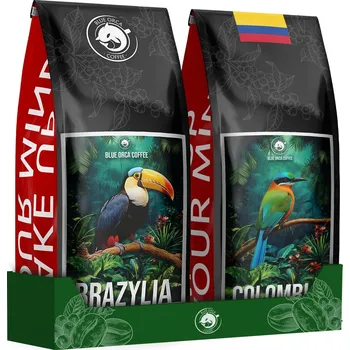 Káva zrnková Arabica Blue Orca Coffee Brazílie a Kolumbie 2000 g