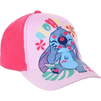 Kšiltovka Růžová dívčí kšiltovka Disney - Lilo and Stitch Velikost: 54