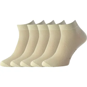 Dámské ponožky Bavlněné ponožky OBI 5 párů KUKS Béžové, EUR 43-46 (UK 9-11)