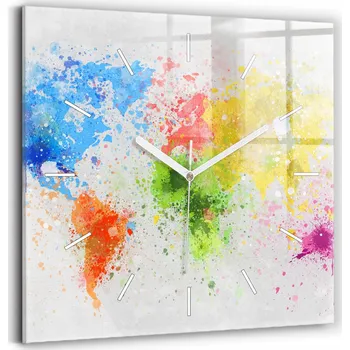 Hodiny Nástěnné hodiny Wallfluent bílé 30 cm