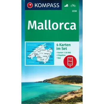Majorka 1:35 000. Zestaw czterech map turystycznych 2230. Kompass Kolektiv autorů