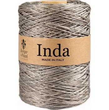 Příze Borgo de Pazzi Inda 11 Béžový melír (Špagátová příze Inda 11 Beige grigio)