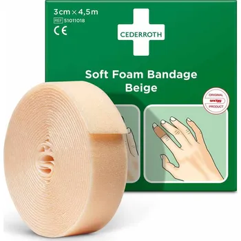 Náplast Lepicí páska Cederroth trhací/řezatelná, 3 cm x 4,5 m, béžová