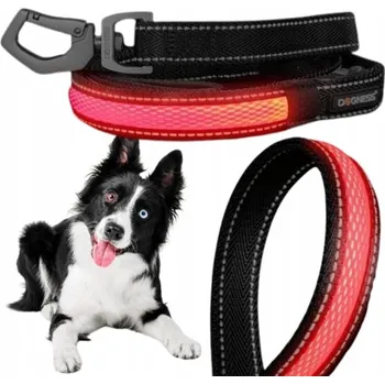Vodítko pro psa VODÍTKO REFLEXNÍ PRO PSY s LED páskou 152 cm do 30 kg (M/L) DOGNESS