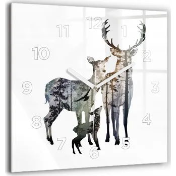 Hodiny Nástěnné hodiny Wallfluent hnědé 60 cm