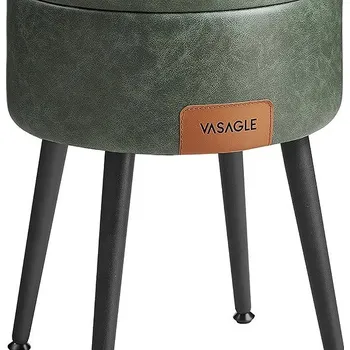 Taburet Songmics Vasagle Edgar Taburet s úložným prostorem zelený