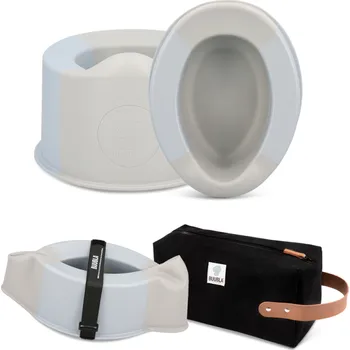 Nočník Set skládací nočník a obal Buubla - Vintage Blue