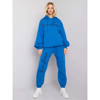 Modrá dámská oversize tepláková souprava RV-KMPL-7307.10X-blue Velikost: S/M