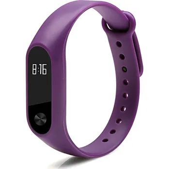 Sportovní měřič Xiaomi Jednobarevný náhradní náramek pro Mi Band 2 Barva: Fialová MIBANDCZX00426