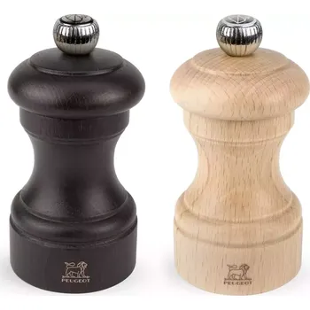 Mlýnek na koření PEUGEOT Bistro 2 ks - dřevěné ruční mlýnky na pepř a sůl
