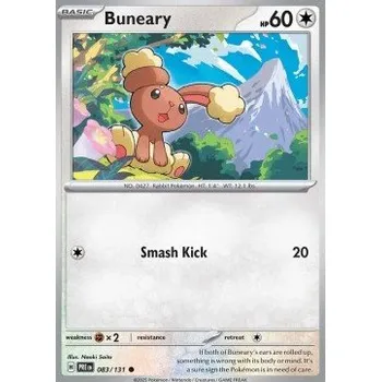Volný čas Pokémon PRE 083/131 Buneary - Prismatic Evolutions Stav: Near Mint, Verze: NORMAL