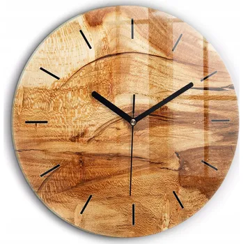 Hodiny Nástěnné hodiny Wallfluent hnědé 60 cm