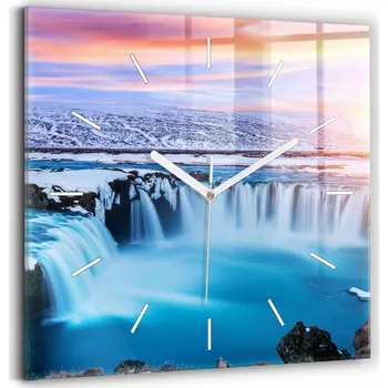 Hodiny Nástěnné hodiny Wallfluent modré 30 cm