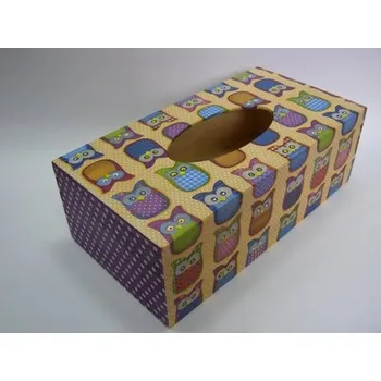 Krabice na papírové kapesníky - Sovičky