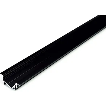 LED lišta STRONG StrongLumio profil LED Diagonal 14 alu černý 3000mm