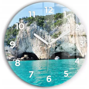 Hodiny Nástěnné hodiny Wallfluente modré 30 cm