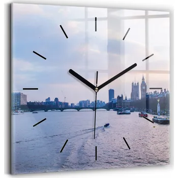 Hodiny Nástěnné hodiny Wallfluent bílé 30 cm