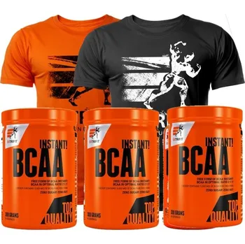 Aminokyselina AKCE 2+1 ZDARMA Extrifit BCAA Instant 300 g + Triko Extrifit raspberry pineapple black currant