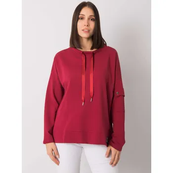 Dámská mikina Bordó dámská mikina bez kapuce RV-BZ-7228.64-bordo Velikost: ONE SIZE