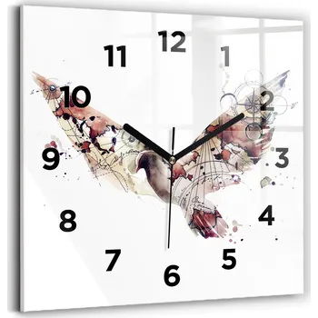 Hodiny Nástěnné hodiny Wallfluent hnědé 30 cm