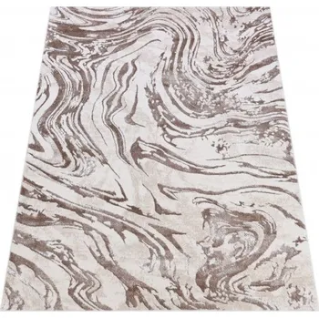 Koberec Makro Abra Moderní kusový koberec COMO NR22A Abstraktní světle hnědý Rozměr: 80x150 cm