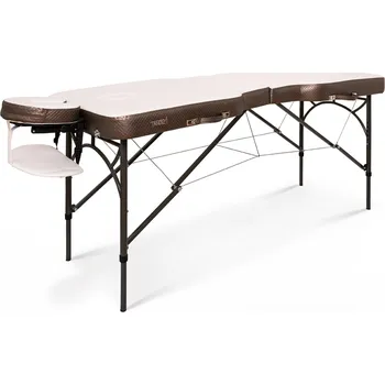 Masážní stůl Skládací masážní stůl Tandem Profi A2D Contour Duo bílo-bronzová 187*70 cm | 15,7 kg | bílo-bronzová