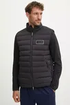 Péřová vesta EA7 Emporio Armani černá barva, PNHAZ.6DPQ02 PNHAZ.6DPQ02.1200, vel. M