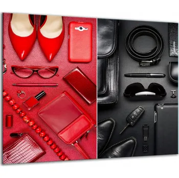 Obraz SKLENĚNÁ OCHRANNÁ DESKA NA SPORÁK 60x52 ŽENA