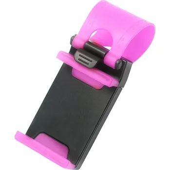 RŮŽOVÝ DRŽÁK DO AUTA NA VOLANT PRO TELEFON