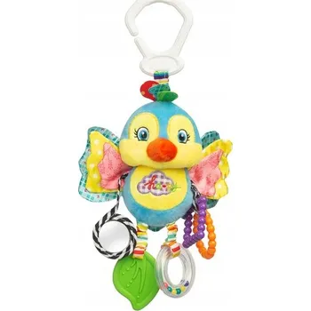 SENSILLO BAREVNÁ SENZORICKÁ ZÁVĚSNÁ HRAČKA NA CESTY - PTÁČEK