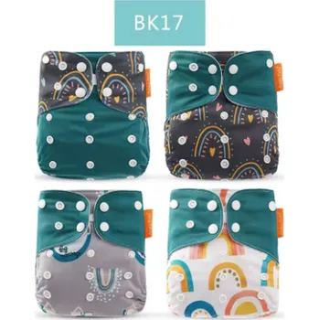 Plenkové kalhoty Plenkové kalhotky na patentky (Happyflute) - 4 ks v balení Motiv: BK17