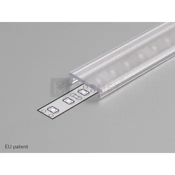 LED osvětlení STRONG StrongLumio krycí lišta C k LED profilům naklapávací průsvitná 1000mm